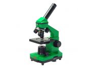 Микроскоп школьный Микромед Эврика 40х-400х в кейсе (лайм)
