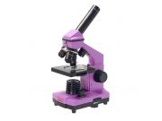 Микроскоп школьный Микромед Эврика 40х-400х в кейсе (аметист)