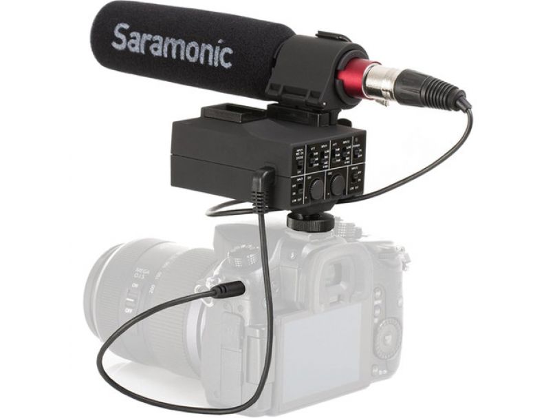 Микрофон-пушка Saramonic MixMic накамерный с микшером (направленный)