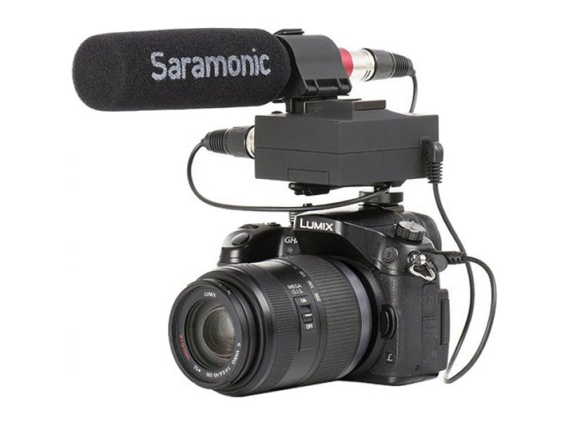 Микрофон-пушка Saramonic MixMic накамерный с микшером (направленный)